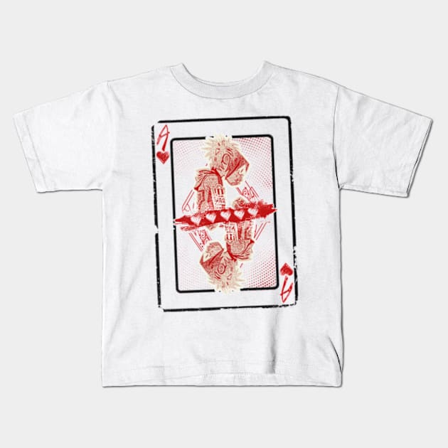 Ace of Heartz Kids T-Shirt by Snomad_Designs